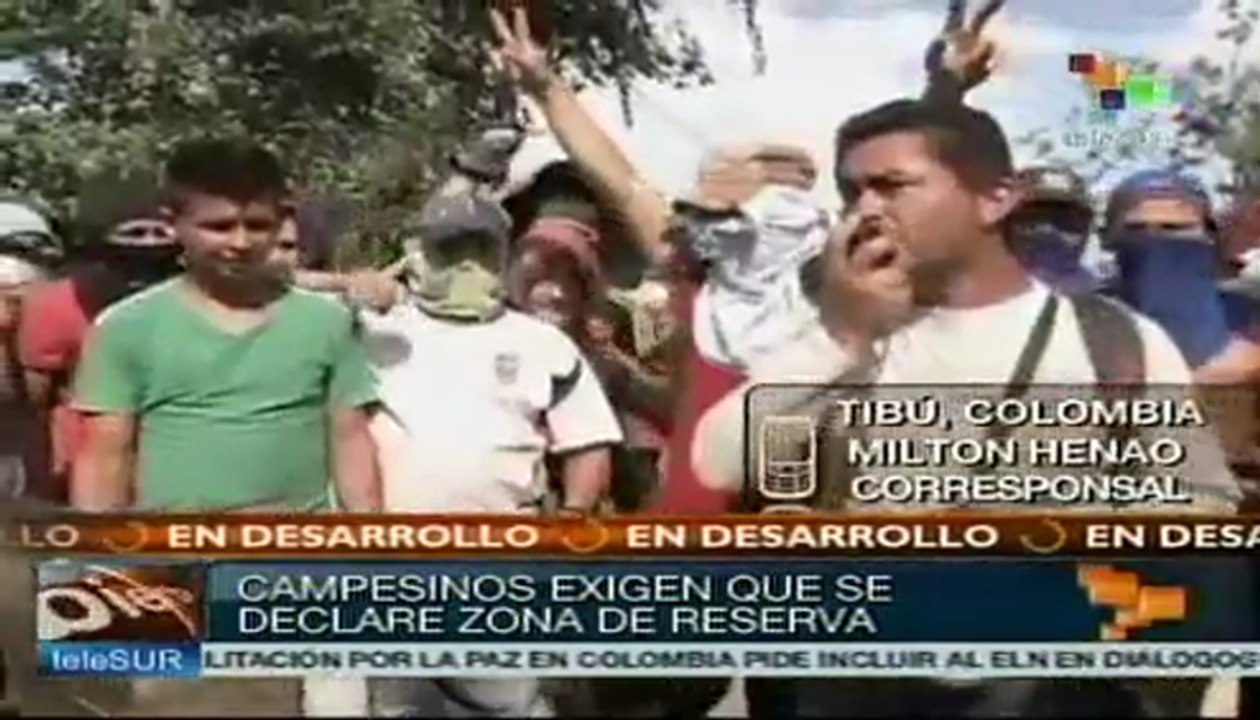 Campesinos del Catatumbo colombiano dialogarán hoy con el gobierno