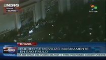Sexta jornada de movilizaciones masivas en Sao Paulo
