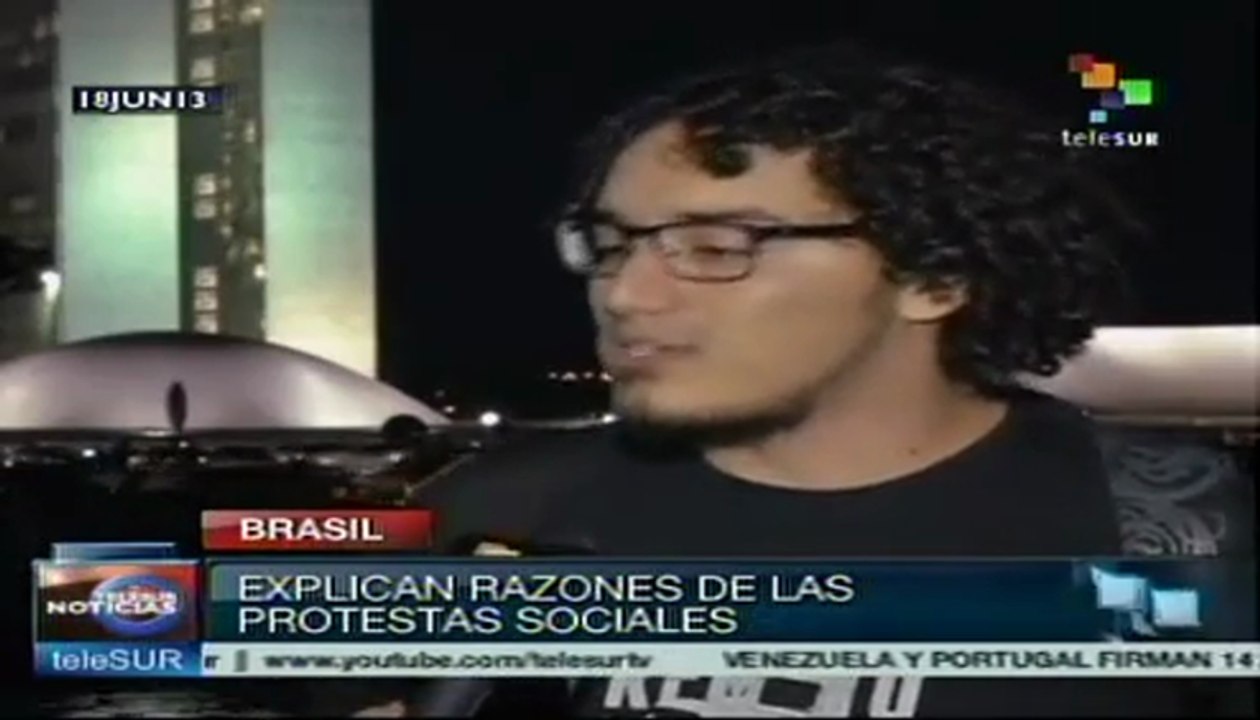 Estudiantes brasileños explican razones de las...