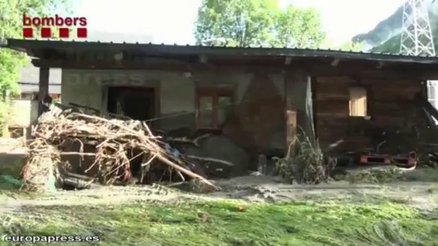 Intensas lluvias han inundado el Valle de Arán