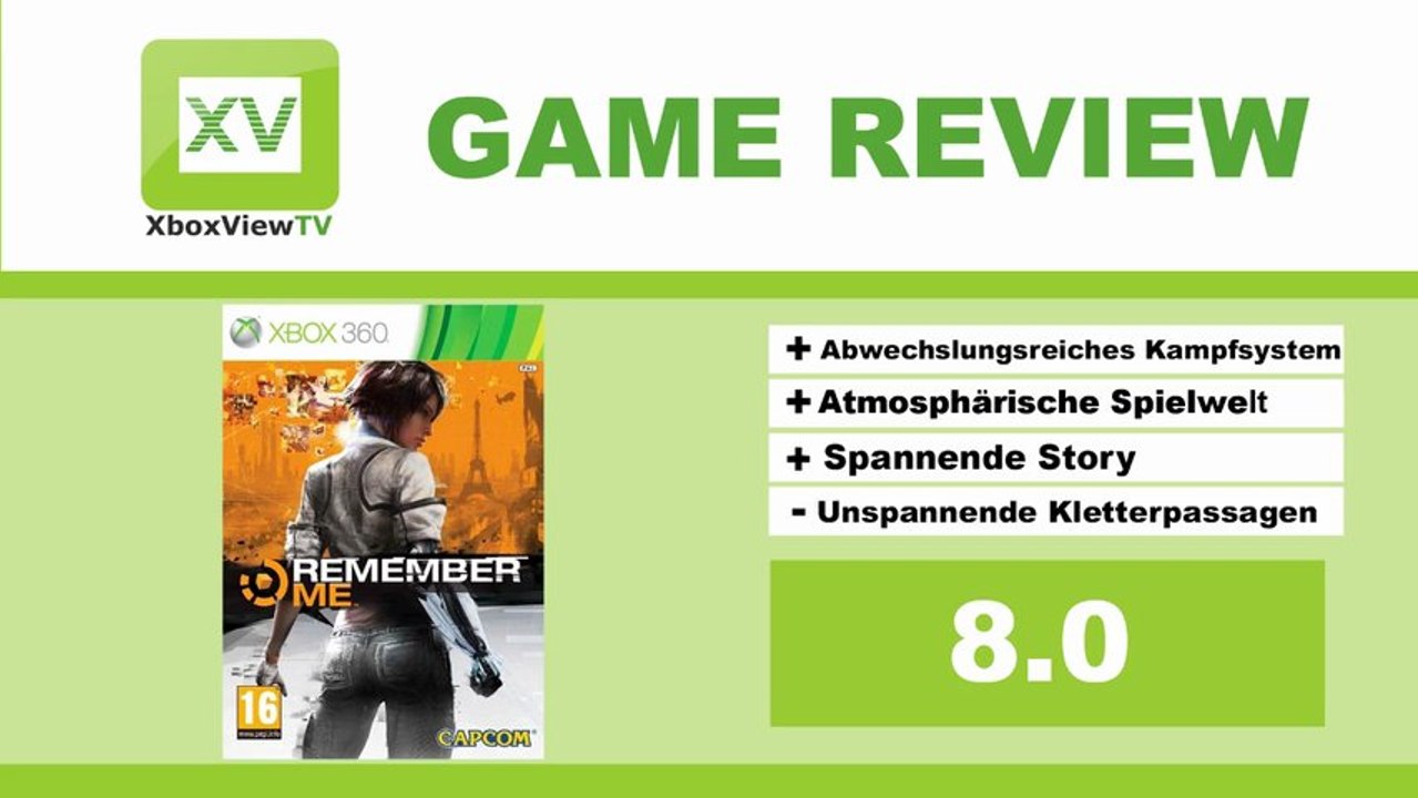 Remember Me | Test / Review [DE] | HD