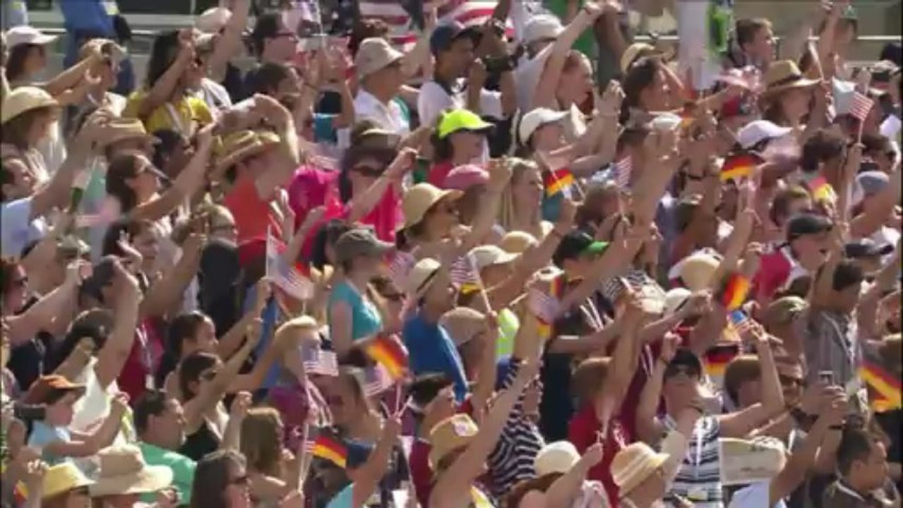 Obama bietet am Brandenburger Tor Atom-Abrüstung an