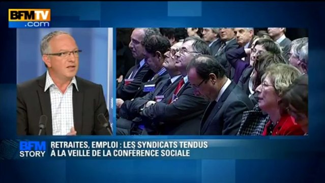 BFM STORY: Les syndicats tendus à la veille de l'ouverture de la conférence sociale - 19/06