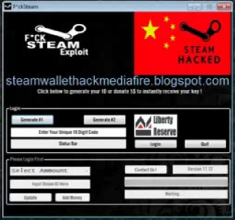 steam wallet hack 2013 working 100 with proof - Latest Version 2013 June Update !