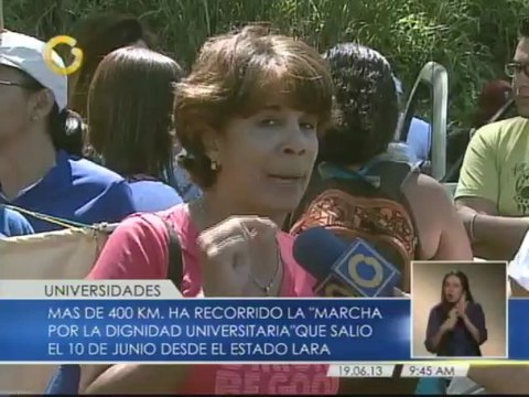 Profesores completan recorrido de 400 km por la dignidad univeristaria