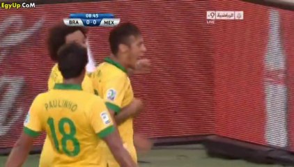 اهداف مباراة البرازيل والمكسيك 19/6/2013