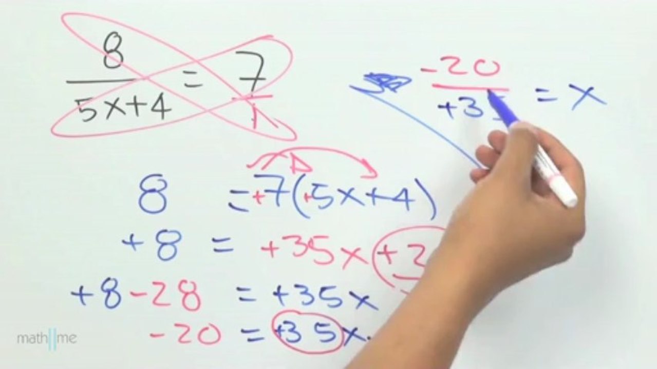 Resolver Ln(8) - Ln(5x 4)=Ln(7)
