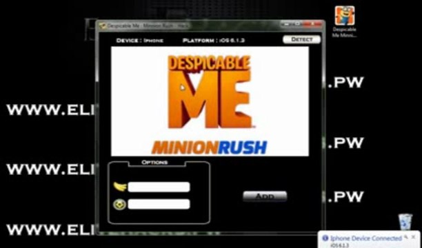 Despicable Me Minion Rush Hack / Pirater / FREE Download June - July 2013 Update Unlimited TOKENS BANANAS iOS Android