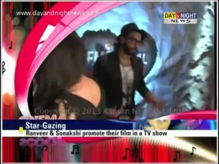 Ranveer & Sonakshi promote their film in a TV show