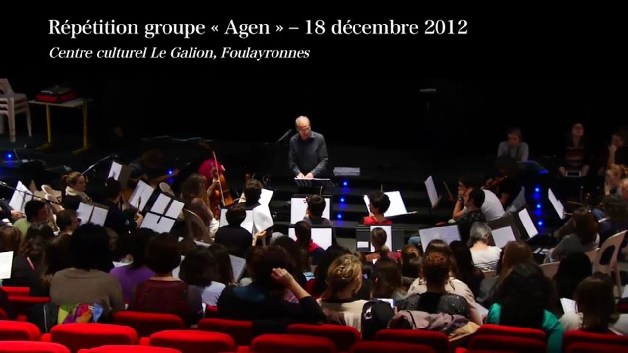 Les collégiens au choeur de l'orchestre - partie 1