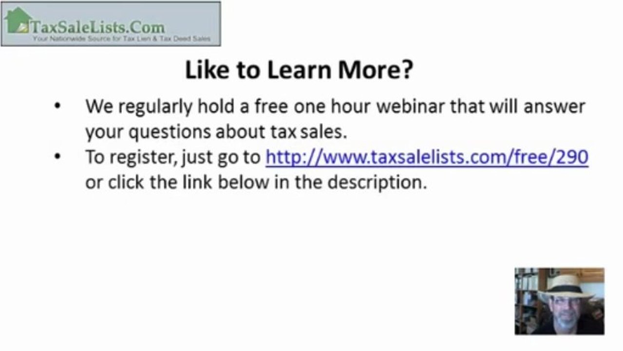 How To Compete With Big Institutional Buyers - Tax Sale Investing