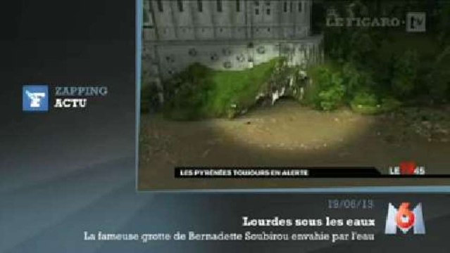 Lourdes : le sanctuaire de la Vierge Marie inondé