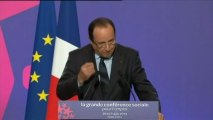 Hollande à la Conférence sociale : 