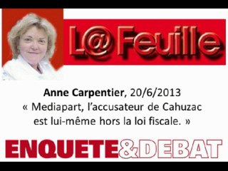 Anne Carpentier : "Mediapart est hors la loi fiscale"