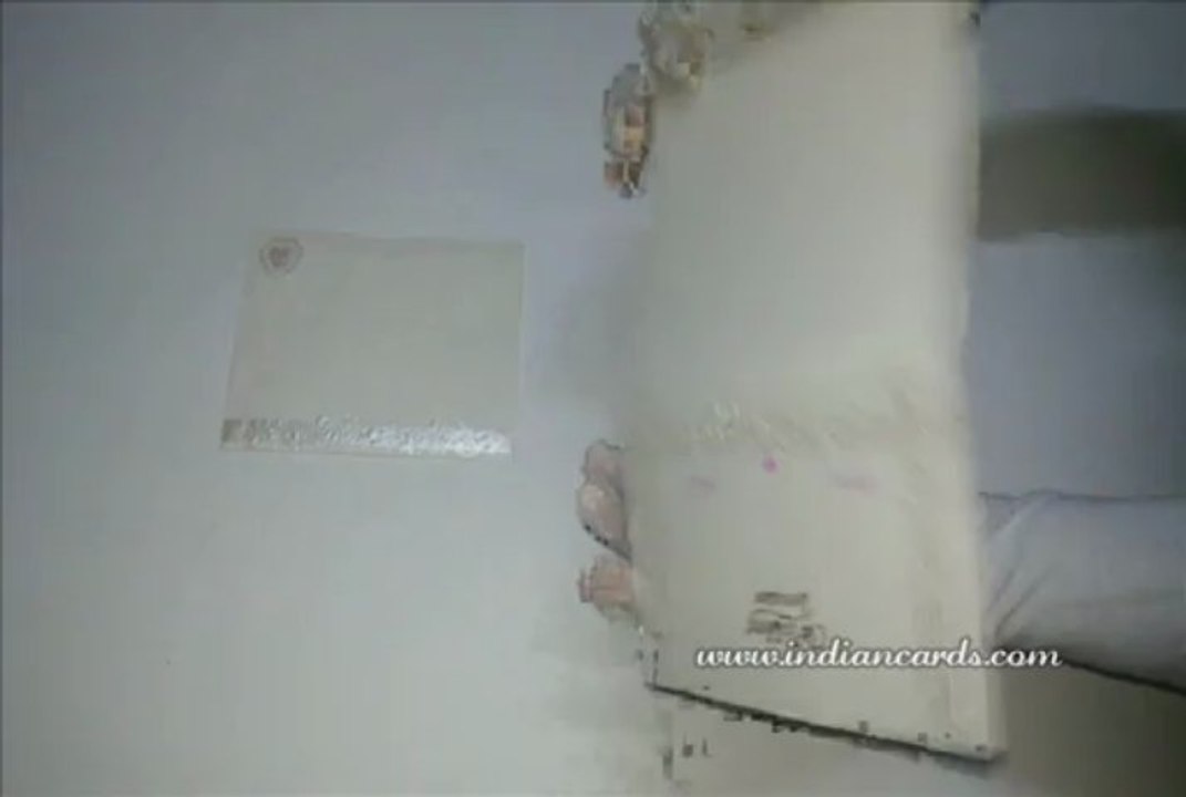 C-0770, Ivory Paper, Designer Hindu Wedding Invitations