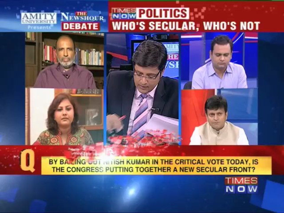 The Newshour Debate: Congress bails Nitish (Part 1 of 2)
