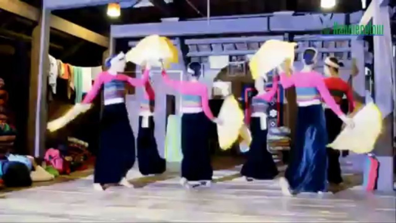 Thai ethnic traditional dance in Mai Chau Vietnam - Hanoi Eco Tour