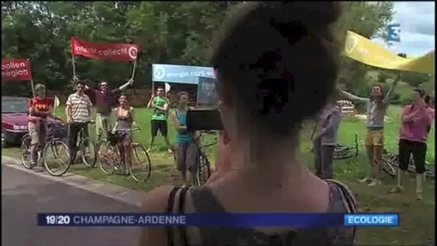 Animation vélo pour le parc éolien citoyen de Chagny Bouvellemont Jonval (Ardennes 08)