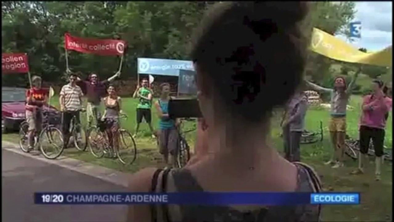 Animation vélo pour le parc éolien citoyen de Chagny Bouvellemont Jonval (Ardennes 08)