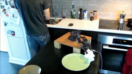 Students enjoy an afternoon with their robot friend