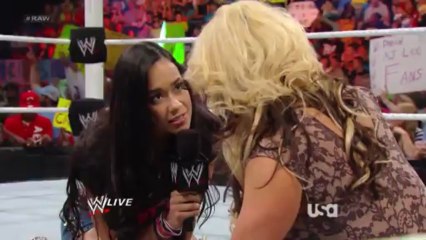 WWE Raw Kaitlyn, AJ Lee & Big E Segment 6-10-13