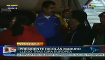 Presidente Maduro se encuentra en Venezuela tras gira por Europa