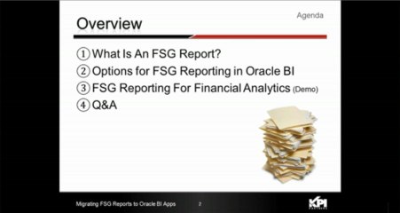 PT 1: What is an FSG Report? [Migrating FSG Reports To Oracle BI Applications]