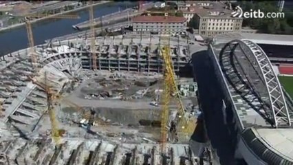 San Mames Barria desde el aire