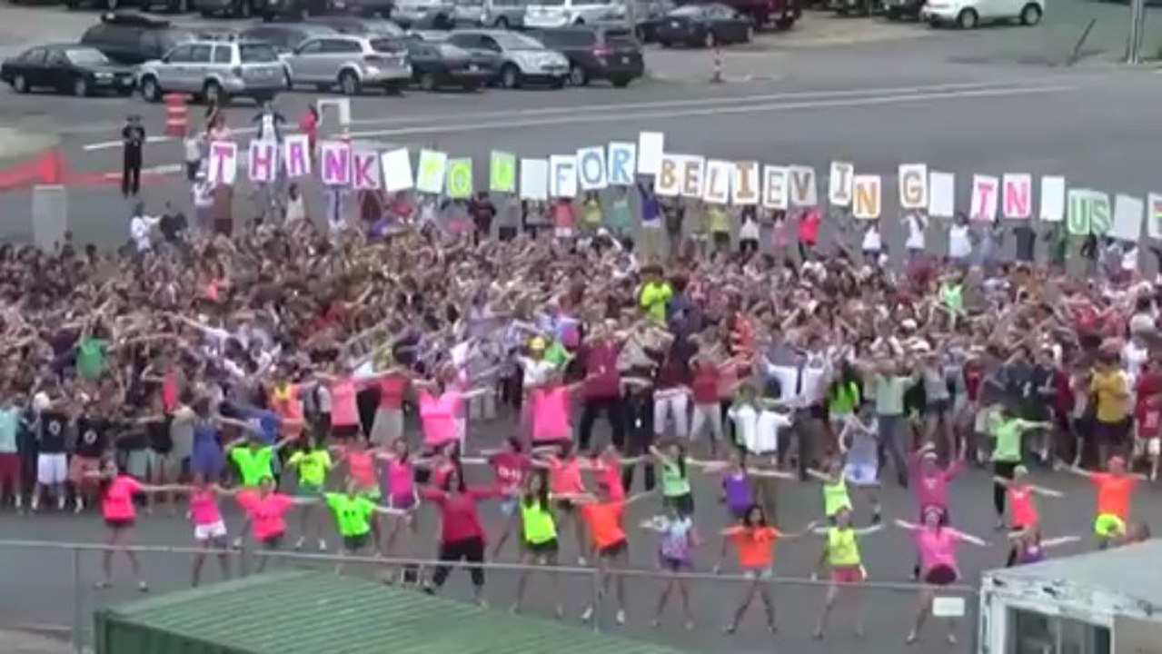 School Principal tricked into getting a flash mob for his retirement