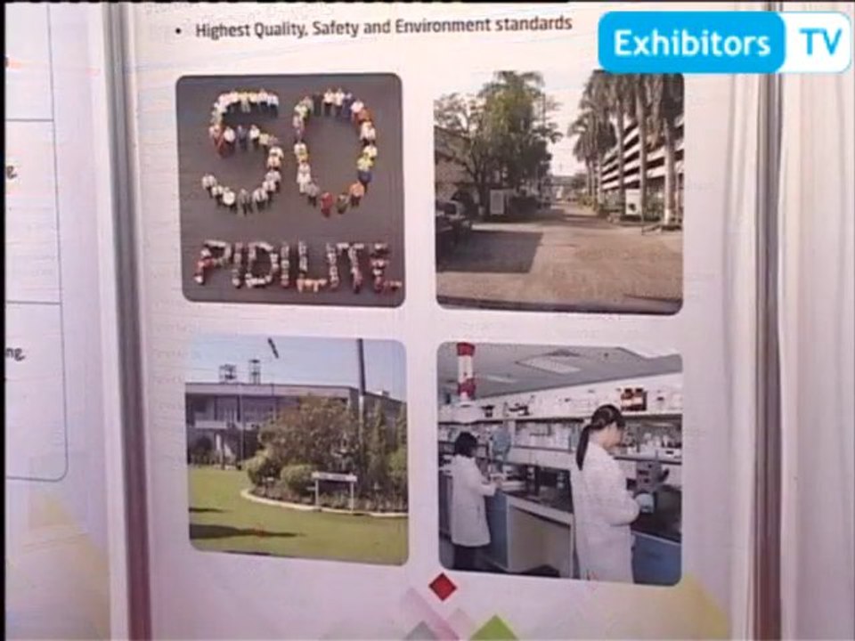 Pidilite Industries Limited - manufacturing range of Textile Pigment Printing products (Exhibitors TV @ India Expo 2012)