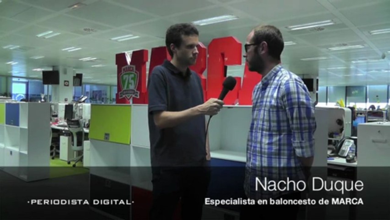 Nacho Duque, especialista en baloncesto del diario Marca. 20-6-2013