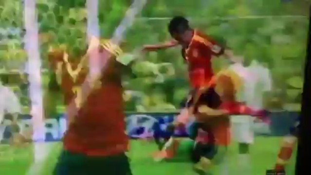 espagne vs tahiti (10-0) but de David Villa et Torres
