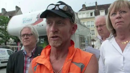 Le «Marathon 2 l'espoir» de Guy Amalfitano a fait étape à Beauvais