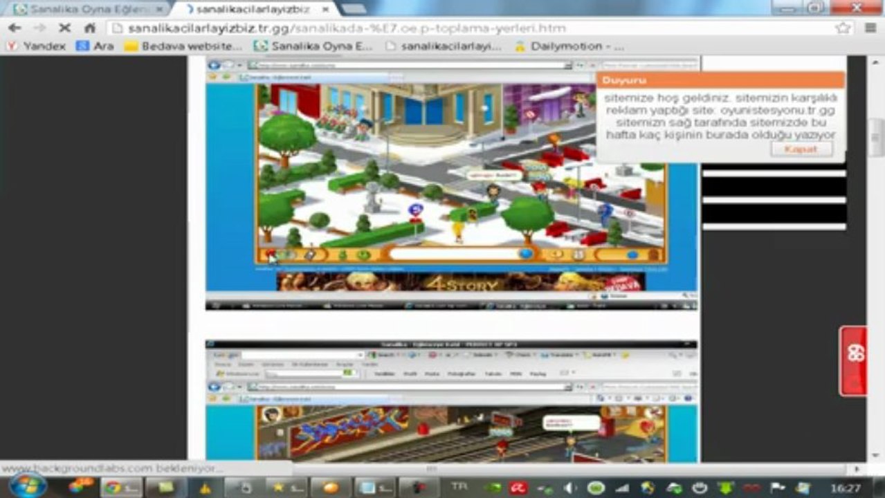 SANALİKA  ÇÖP TOPLAMA GÖREVİ