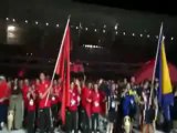 أجواء الوفد التونسي خلال حفل افتتاح الألعاب المتوسطية