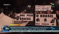 Militantes de izquierda fueron agredidos por conservadores en Brasil