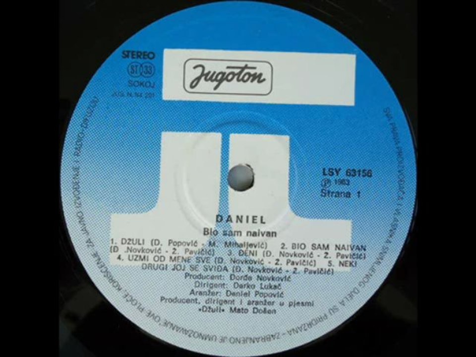 TI ME UZBUĐUJEŠ - DANIEL POPOVIĆ (1983)