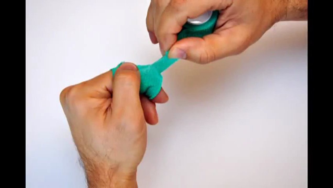 autsch & go - Anwendung Fingerpflaster
