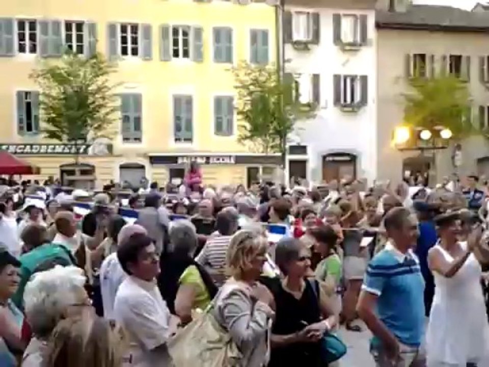 Flash mob Thonon Fete de la musique 2013