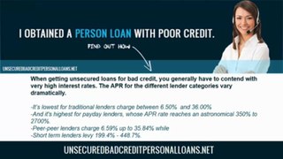 Where to look for unsecured bad credit persronal loans