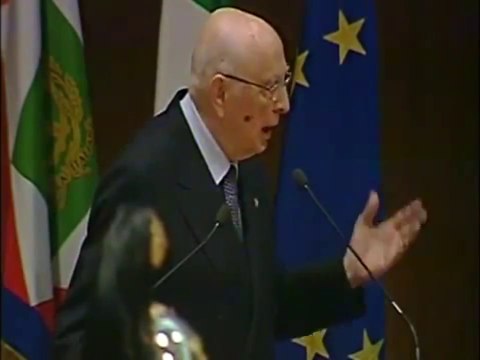 Roma - Napolitano alla Celebrazione della Giornata per l'innovazione (25.06.13)
