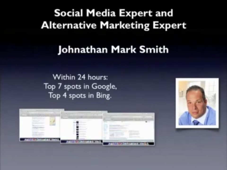 Social Media and Alternative Marketing By Johnathan Mark Smith