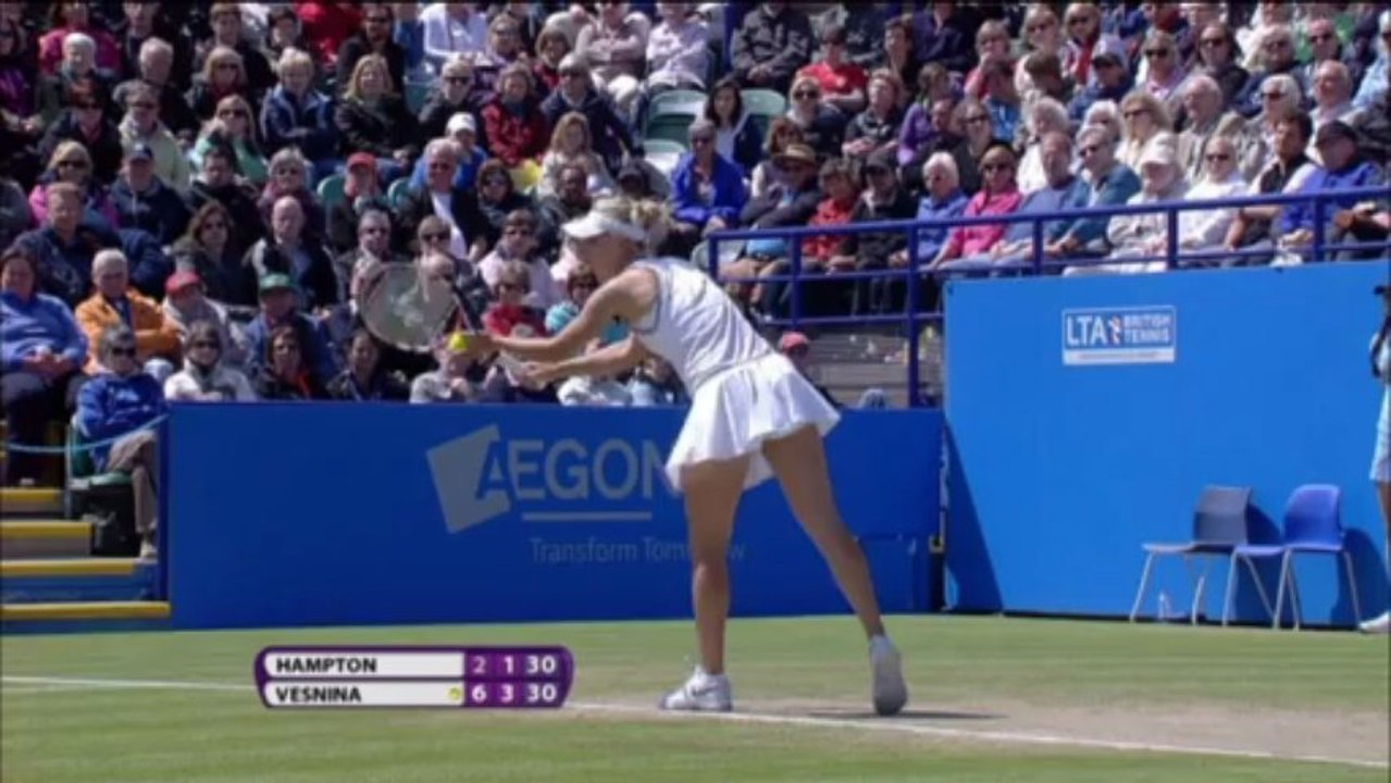 La Vesnina travolge la Hampton ad Eastbourne