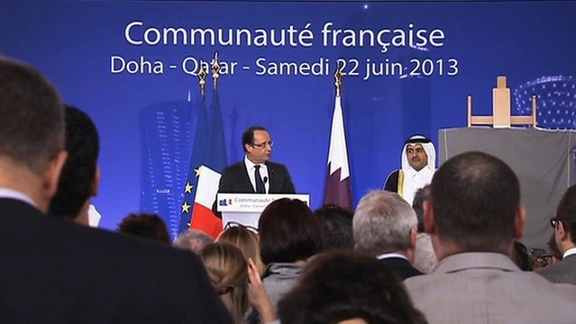 Allocution du président de la République devant la communauté française au lycée Voltaire de Doha (Qatar)