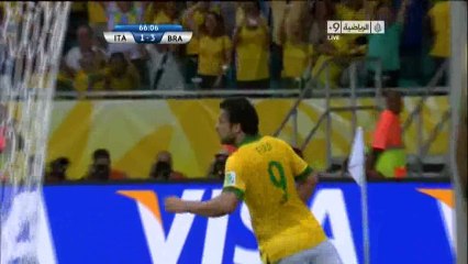 إيطاليا 1-3 البرازيل - الهدف الثالث للبرازيل فريد تعليق حفيظ الدراجي
