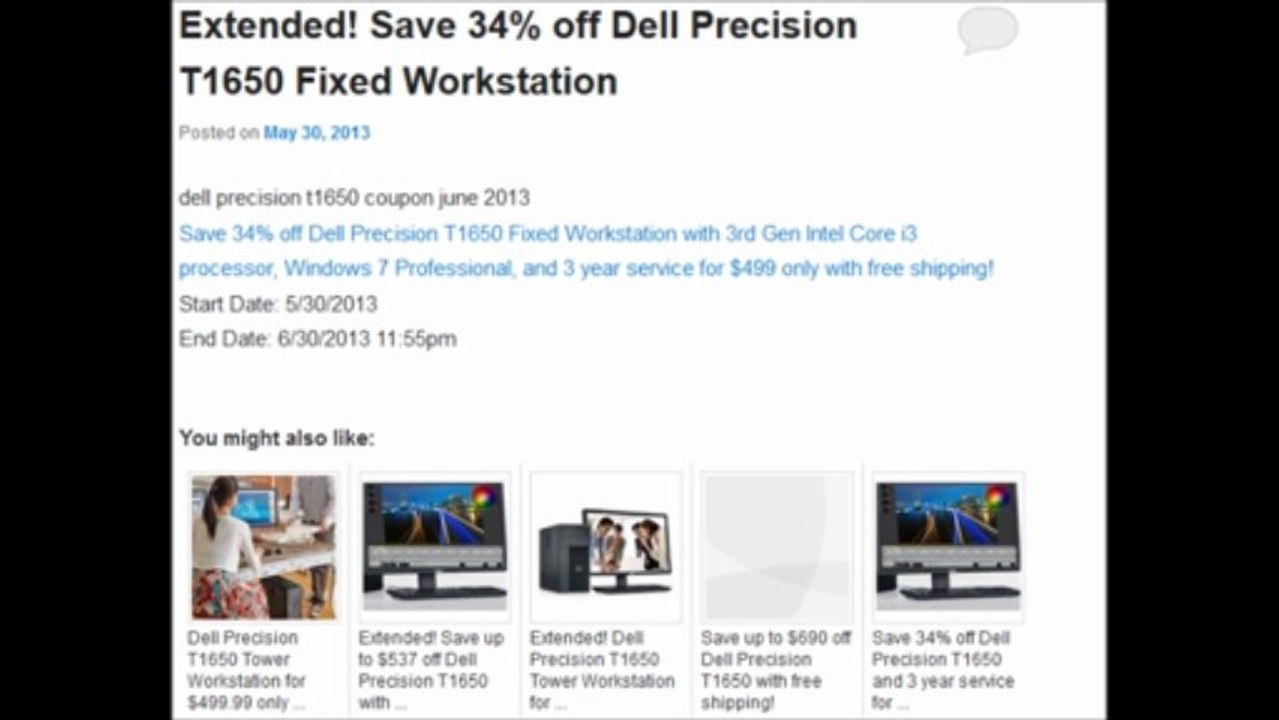 Dell Precision Coupon