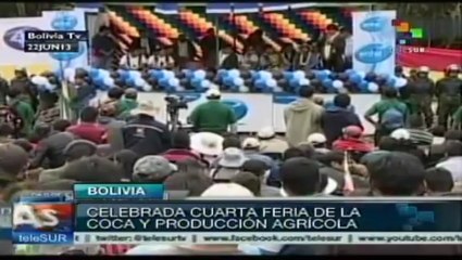 Bolivia celebra Cuarta Feria de la Coca y la Producción Agrícola
