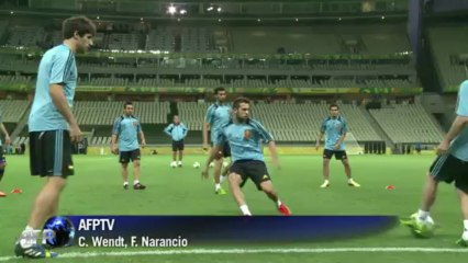 Espanha treina no Castelão