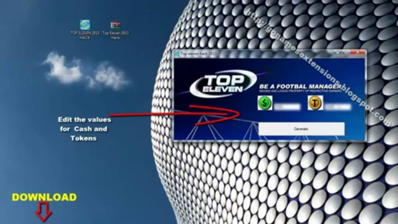 FREE Top Eleven Hack 2013 DOWNLOAD