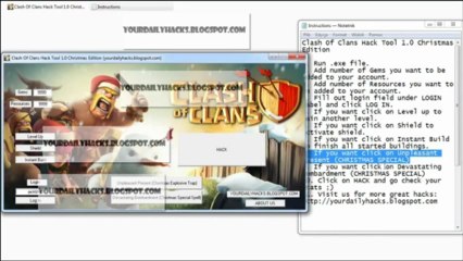 Clash of Clans Hack Tool 1.2 Christmas Edition